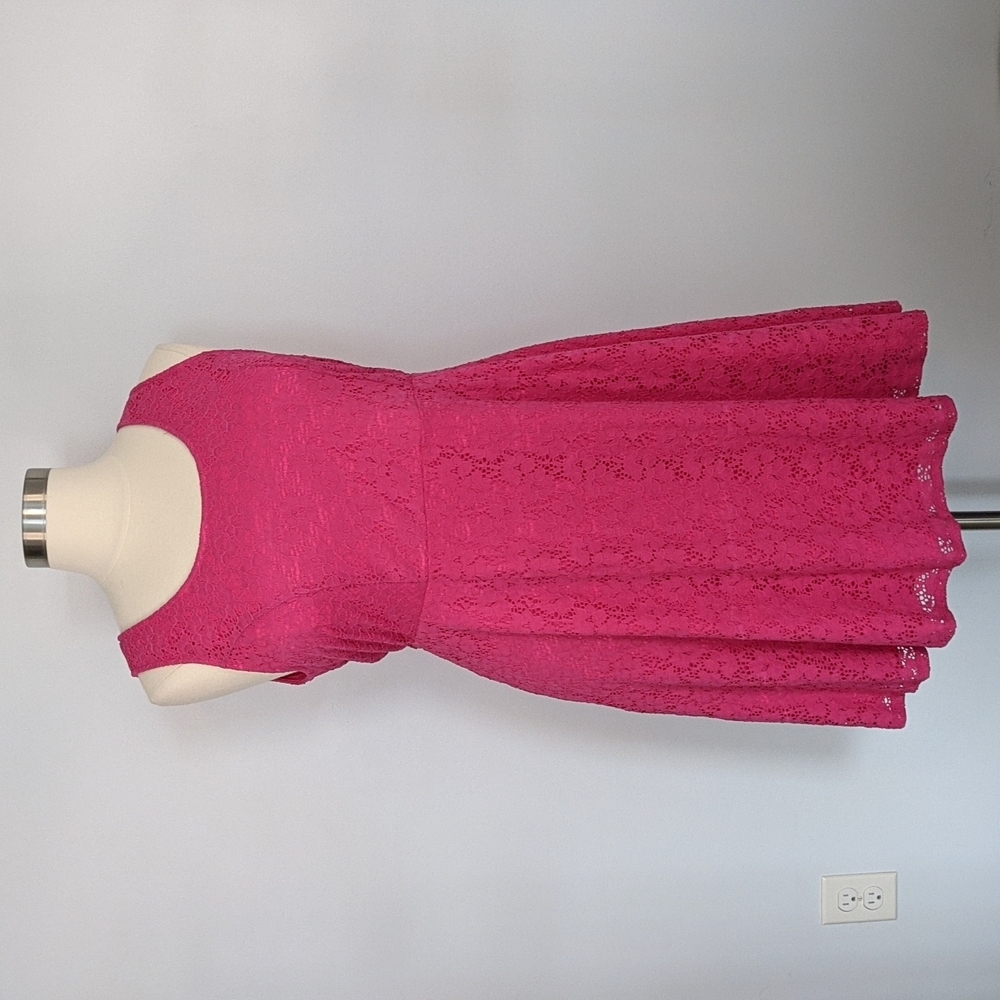 Lane Bryant Pink Lace skater dress
